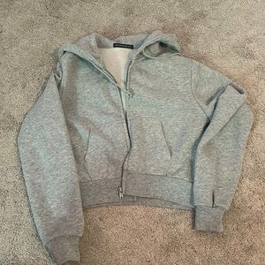 Brandy Melville cropped zip up